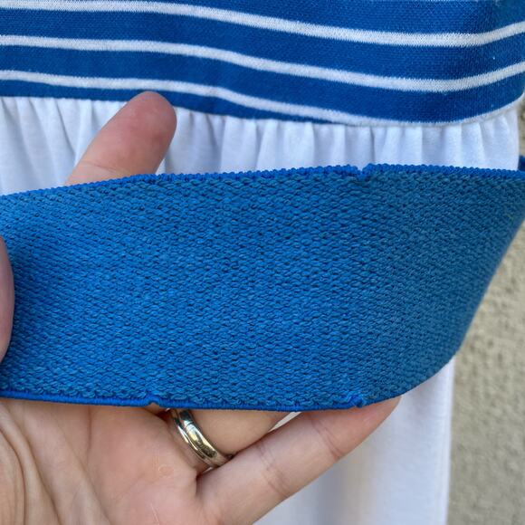 Vintage Sprouts Vicky Vaughn Sailor Dress S/M Blue White - Picture 5 of 9